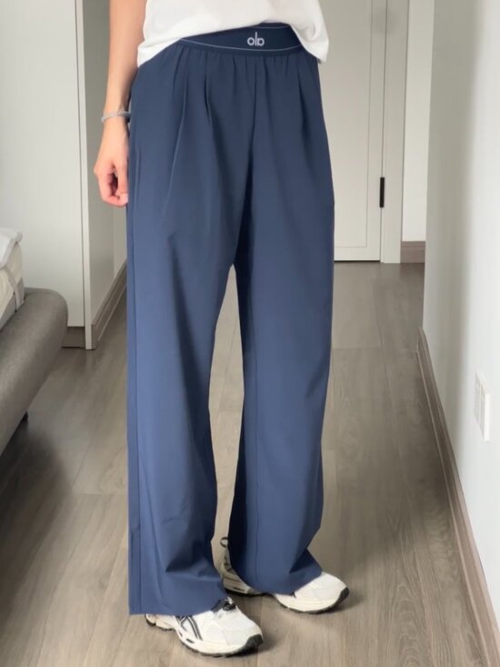 ALO Yoga Pants - ALO Yoga🌃Suit Up Trouser Navy Blue Regular NWT💙Elevated Style Pants